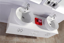 Simba Srl Mobile Bagno White Lion arredo Bagno arredobagno 150 cm Bianco Laccato Mobile + lavandini + specchi + 2 miscelatori Completo Moderno Il Piu Venduto