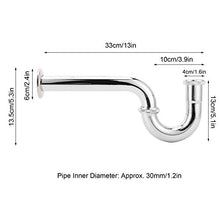 Xirfuni Sifone per lavabo, sifone per lavabo, lavabo in Rame da 30 mm a Forma di Contenitore, WC per Bagno di casa