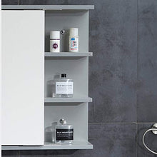SXFYZCY Mobile Specchio da Bagno con Lampada a Specchio Mobile Specchio a Scomparsa, Mobile Specchio da Bagno con Mobile Contenitore Specchio da Bagno