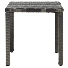 CCLLA Lettini Prendisole con Tavolo in polyrattan Antracite Composto da 2 lettini Prendisole e 1 tavolino