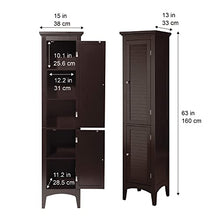 Versanora ELG-598 Mobile da Bagno, MDF, Marrone