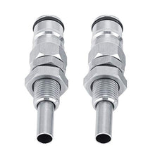 Tarente 2pcs / Set in Acciaio Inox Robusto barilotto di Birra Palla Blocco Messaggio connettore