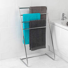 Beldray LA055477CHREU7 Portasciugamani A 4 Livelli, per Il Bagno, Asciuga E Porta Asciugamani, Stendibiancheria, Asciuga Rack, Design Compatto, Cromato