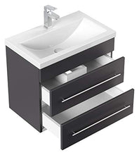 Mobile bagno Mars 600 SlimLine con specchio a LED antracite satinato