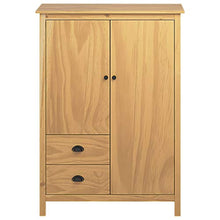 Cikonielf - Armadio guardaroba con 2 cassetti e 3 ripiani, 99 x 45 x 137 cm, colore: Marrone miele
