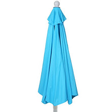 Ombrellone da balcone salvaspazio Parla Plus 145x285x252cm azzurro senza base