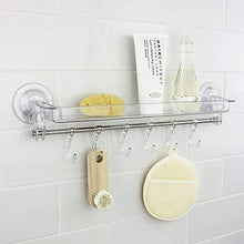 Dmail - Mensola portatutto da bagno con ganci