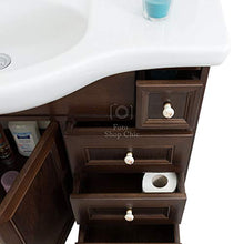 Shop Chic Mobile Bagno in Legno Base con cassetti Specchio applicchi lavabo 105