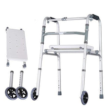 Telaio da passeggio Rollator Leggero Mobility Walker per Sedile 2, Regolabile in 8 File (Colore : D)