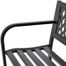 EBTOOLS Panchina da Giardino, Panchina Parco Panca da Picnic per Accomodare 2 Persone per Giardino o Terrazza, 118 x 50 x 75 cm
