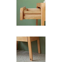 Comodino comodino in legno massiccio con forte capacità di cuscinetto per camera da letto, studio, ecc.