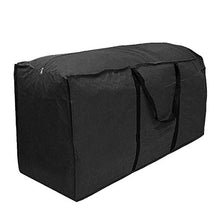 Custodia per cuscini per mobili da esterno, Custodia per cuscini per mobili Custodia impermeabile Custodia grande Cuscino portatile per cuscino da giardino esterno Pacchetto pad - Nero