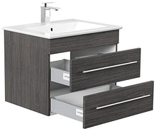 Mobile bagno con lavabo Villeroy & Boch Venticello 65cm antracite venato