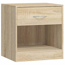 vidaXL 2X Comodini con Cassetto Rovere Mobiletto Mobile di Arredo Armadietto