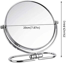 Trucco specchio con luci Modern Fashion Makeup Mirror Specchio ingranditore, Specchio cosmetico 10x Zoom Tavolo doppio lato Top HD Beauty Make Up Mirror Specchio Freestanding Table Top Rasatura LBWARM
