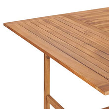 BIGTO - Tavolo da pranzo da giardino in legno massello di teak, decorazione bistrot 150 x 150 x 76 cm