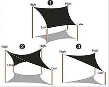 Fablcrew Vela Ombreggiante Tendalino Parasole Anti-ultravioletto Impermeabile e Resistente per Terrazza Balcone Giardino Esterno