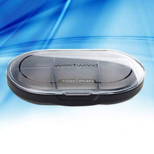 DOITOOL - Contenitore per pillole da viaggio, 1 contenitore portatile per pillole, 6 griglie, per medicine, contenitore organizer (nero)