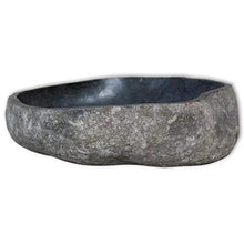 Lavabo da bagno in pietra naturale ovale (30-35) x (25-30) x 12 cm
