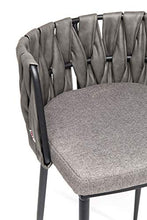 Kare Design Sgabello, Pelle, Grigio, 100 x 52 x 54 cm