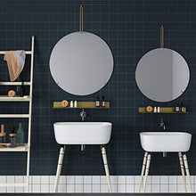 IG Specchio da Bagno Nordico a Muro/Specchio Rotondo/per Trucco Specchio a Sospensione/Specchio per il Bagno