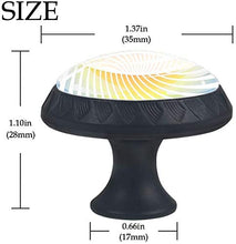 Spiral Round Logo Technology Pomelli per Porta Set di 4 Pomelli per Mobili Manopole per Cassetti Cucina Armadio Vetro