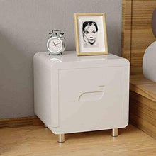 Comodino Semplice Camera da Letto Moderna Dipinta Armadietto Due cassetti Portante 300KG-40X35X40CM FANJIANI