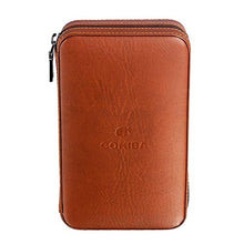 XUSHEN-HU Cedar Cigar Box Installato Quattro Portatile Sigaro Cuoio Handmade Cigar Humidors Sigar