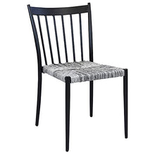 Sedia Martinica nera in alluminio, da 46x87x56 cm Nero