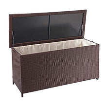Mendler Baule Contenitore da Esterno HWC-D88 polyrattan ~ Premium 320l Marrone