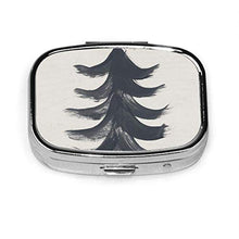 Borsa quadrata per pillole e medicinali alla moda, con tasca o facile da usare, borsa per medicine, moderna, primitiva, nero e oro, albero-1
