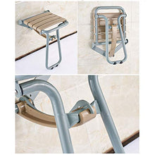 TLMYDD Sgabello Pieghevole da Parete for Bagno con braccioli Sgabello da Bagno