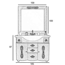 SHOP CHIC MOBILE BAGNO CON LAVABO IN LEGNO PROVENZALE MASSICCIO