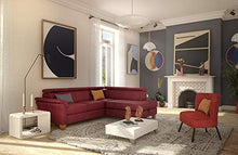 Phoenix Atlanta Tavolino Basso, Legno, Bianco Lucido, 38 x 63.7 x 42.7 cm