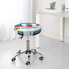 Doraemon - Coprisgabello rotondo per sedia da bar, lavabile, elastico, per sgabelli rotondi da 35,6 cm
