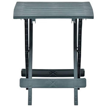 Tidyard Tavolo da Giardino Pieghevole in Plastica Tavolo da caffè da Giardino a Parete Balcone Spiaggia 45x43x50 cm Verde
