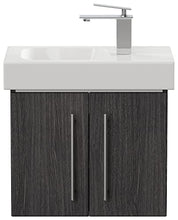 emotion Mobili da bagno con lavabo Geberit Icon XS, 53 cm, a destra, antracite con venature