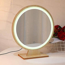 Ppecchio Trucco Specchi da TavoloSpecchio in Legno per Camera da Letto Fill Light Toeletta Specchio Argento Specchio per Trucco a LED da tavoloZHENG