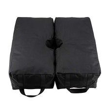 GOTOTO 2 Pezzi Base per Ombrellone da Esterno in Tessuto, Quadrata, 45 * 22 * 14cm, Nero