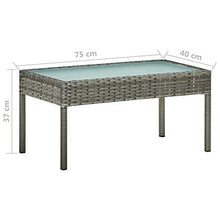 FAMIROSA Set Divani da Giardino 4 pz con Cuscini in Polyrattan Grigio-5787