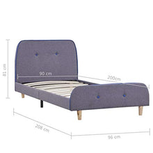 SKM Giroletto Grigio Chiaro in Tessuto 90x200 cm (21.4kg)