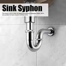 Sifone per lavabo, dissipatore di rifiuti Anti-intasamento ad Alta durezza, Rame Resistente all'Usura 30 mm per Bagno di casa