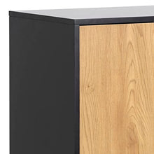 Actona Cassettiera Seaford III Rovere Naturale Nero