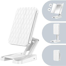 Specchio Home Illuminato 2X / 3X ingrandimento vanità Tri-Pieghevole Trucco con Interruttore sensore Touch