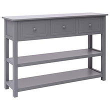 SKM Credenza Grigia 115x30x76 cm in Legno