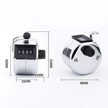 Lecimo Digit Tally Counter Tenuto in Mano Clicker Chrome Palm Conteggio Persone Club Nice Use