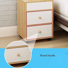 Comodino tavolino Comodino Camera da Letto, Comodino Computer da Tavolo Removable Storage Cabinet Living Room Divano Laterale Diversi Cassetti (Color : Dark Color)