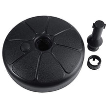 Oulian Base Rotonda per Ombrelloni, Base per Ombrellone da Giardino Plastica, Riempibile con Sabbia/Acqua, per Esterni, Patio e Cortile, Adatto per aste da 35-38 mm