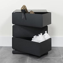 Spinder Design ST620-22 Comò, Acciaio, Nero, 26 x 37 x 54,5cm