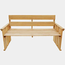FAMIROSA Panchina da Giardino 160 cm in Legno di Pino Impregnato